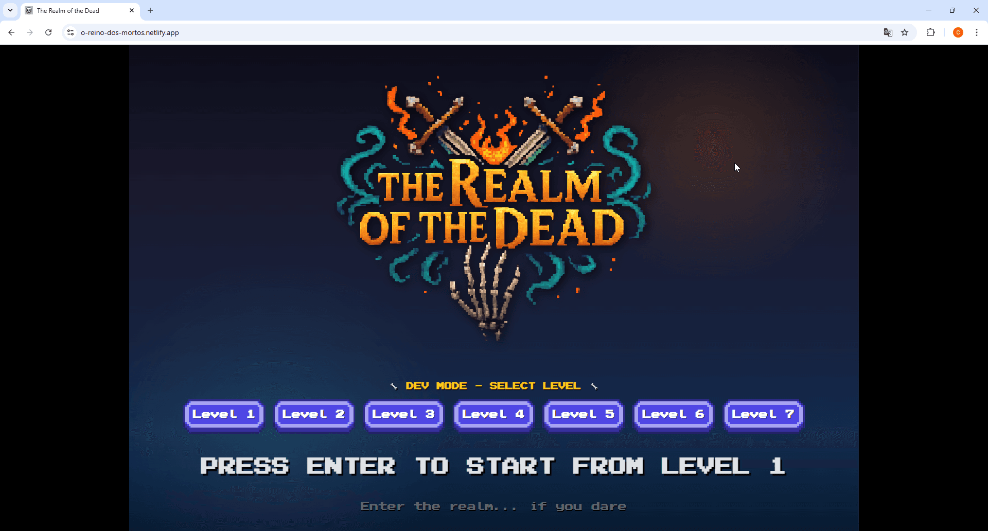 The Realm of the Dead  - Tactical Game Web RPG